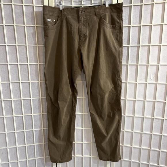Kuhl Revolvr Pants Vintage Patina Dye Men's Size 40 X 32 Brown Canvas Hiking - Picture 1 of 15